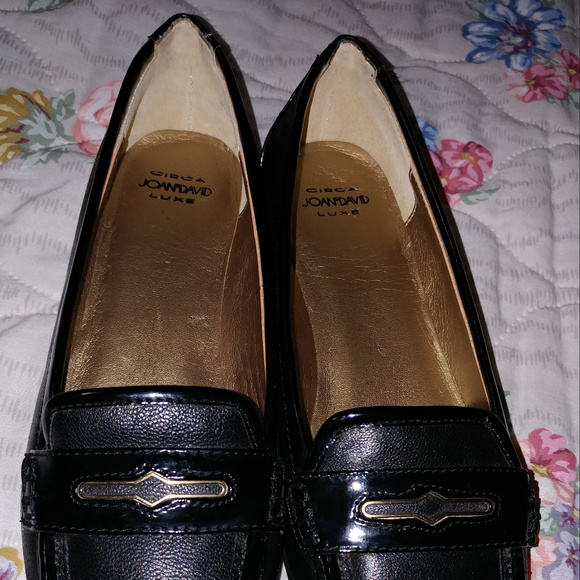 Circa Joan David Black Leather Luxe Slip On Shoes Size 7M Women - Picture 4 of 8